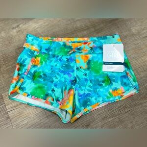 NWT Athleta Girl Cannonball 2.0 Short - lumen floral - XL 14